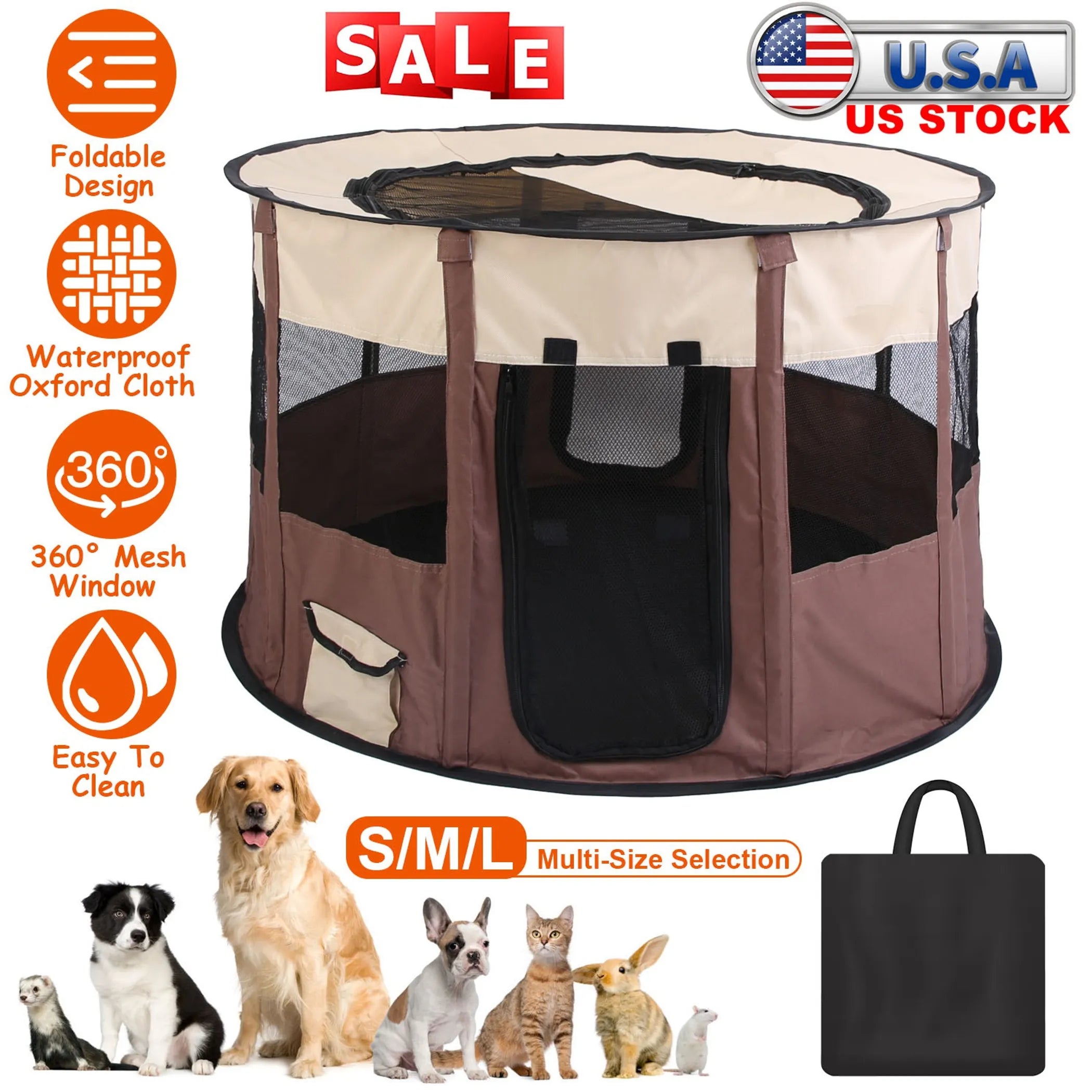 Foldable Playpen for Dog - Small