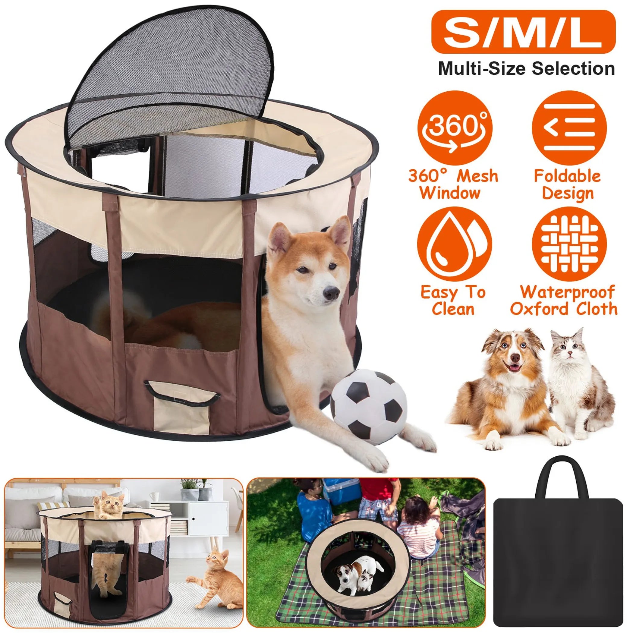 Foldable Playpen for Dog - Small