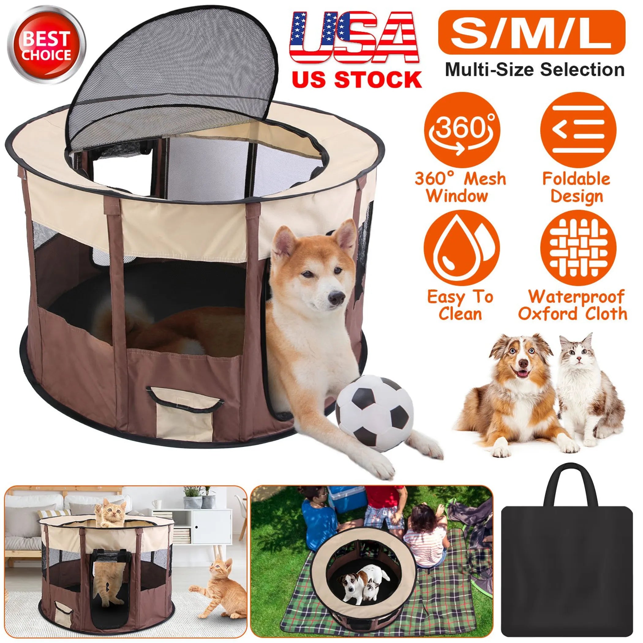 Foldable Playpen for Dog - Small