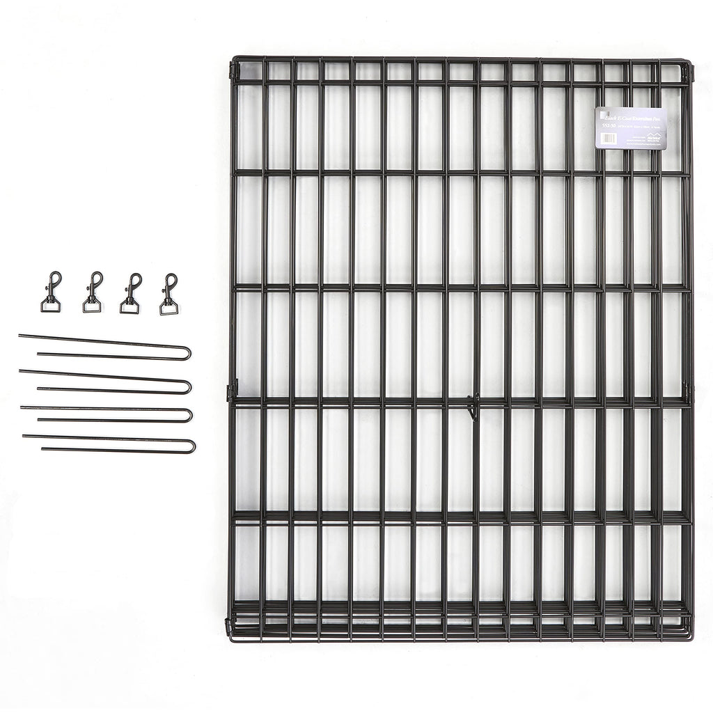 MidWest Homes for Pets 30-Inch Exercise Pen, for Indoor and Outdoor use, 16 Sq Feet of Play, Folding Dog Pen, No Door Design for Maximum Security, Easy to Set Up, Foldable Dog Playpen