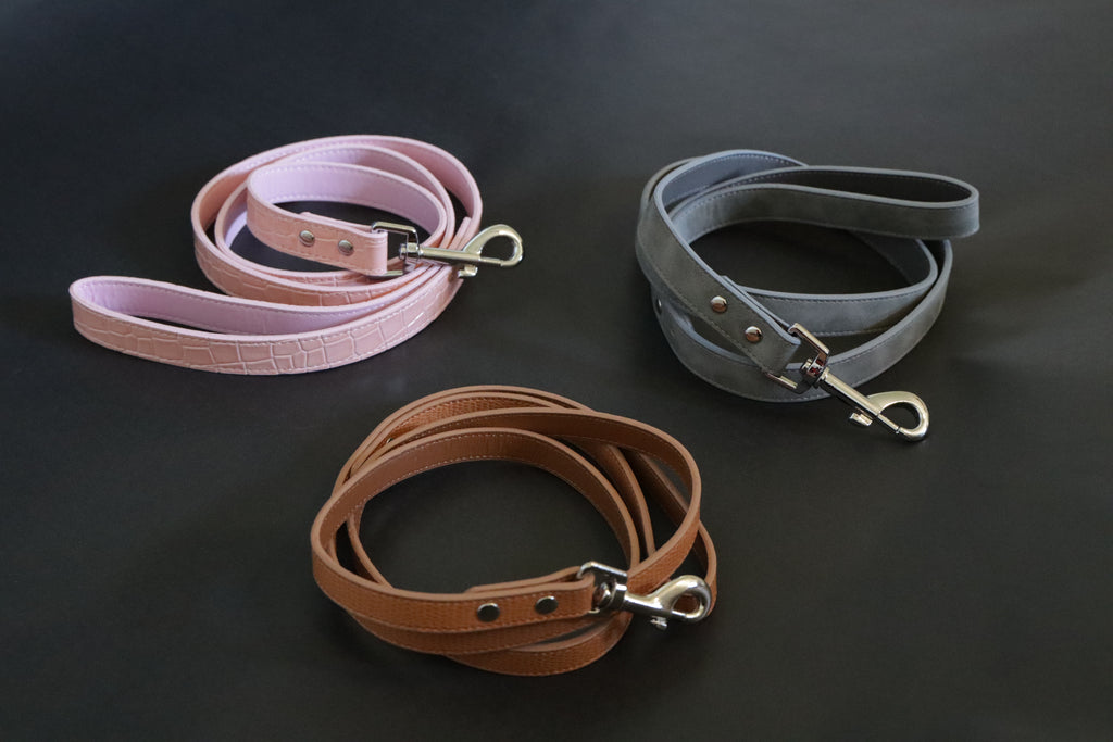 Luxury Textured Leather Leash